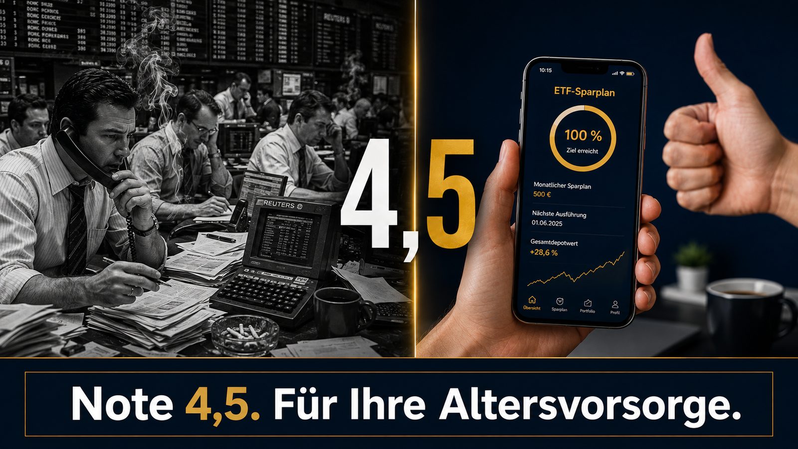 Note 4,5 für Ihre Altersvorsorge – ETF-Serie Teil 1