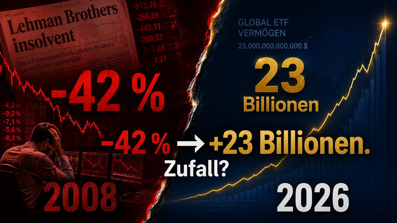 −42% → +23 Billionen. Zufall? – ETF-Serie Teil 2